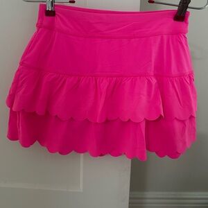 Lilly Pulitzer Vibrant Pink Scalloped Skirt